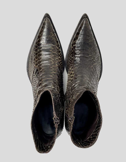 Gianni Barbato Python Boots Size 41.5 It