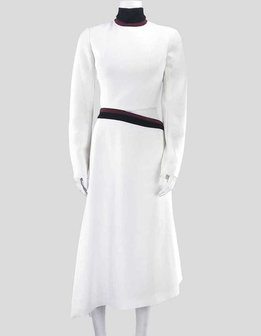 Mugler White Cutout Design Ponte Midi Dress 36 It