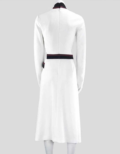 Mugler White Cutout Design Ponte Midi Dress 36 It