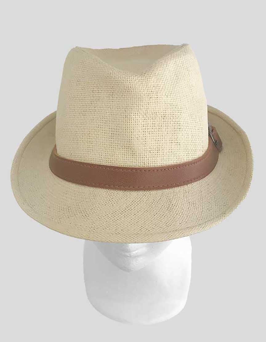 Brian Balthazar's Panama Style Fedora Straw Sun Hat Size Large