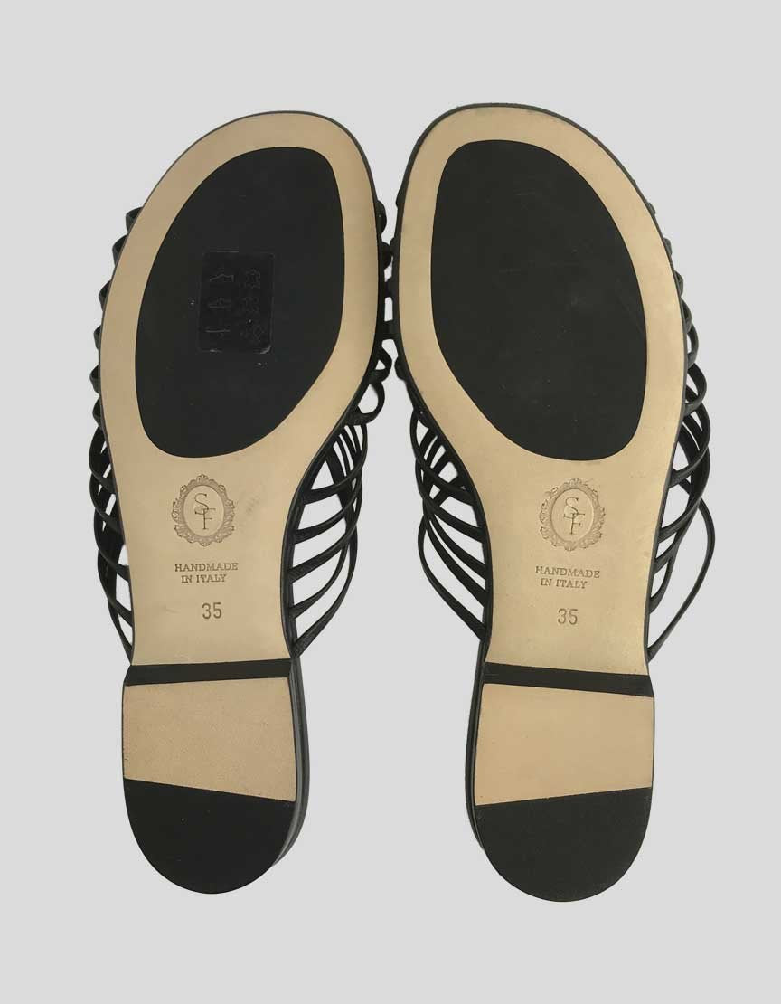 Sarah Flint Cypress Black Slide Sandal 35 It