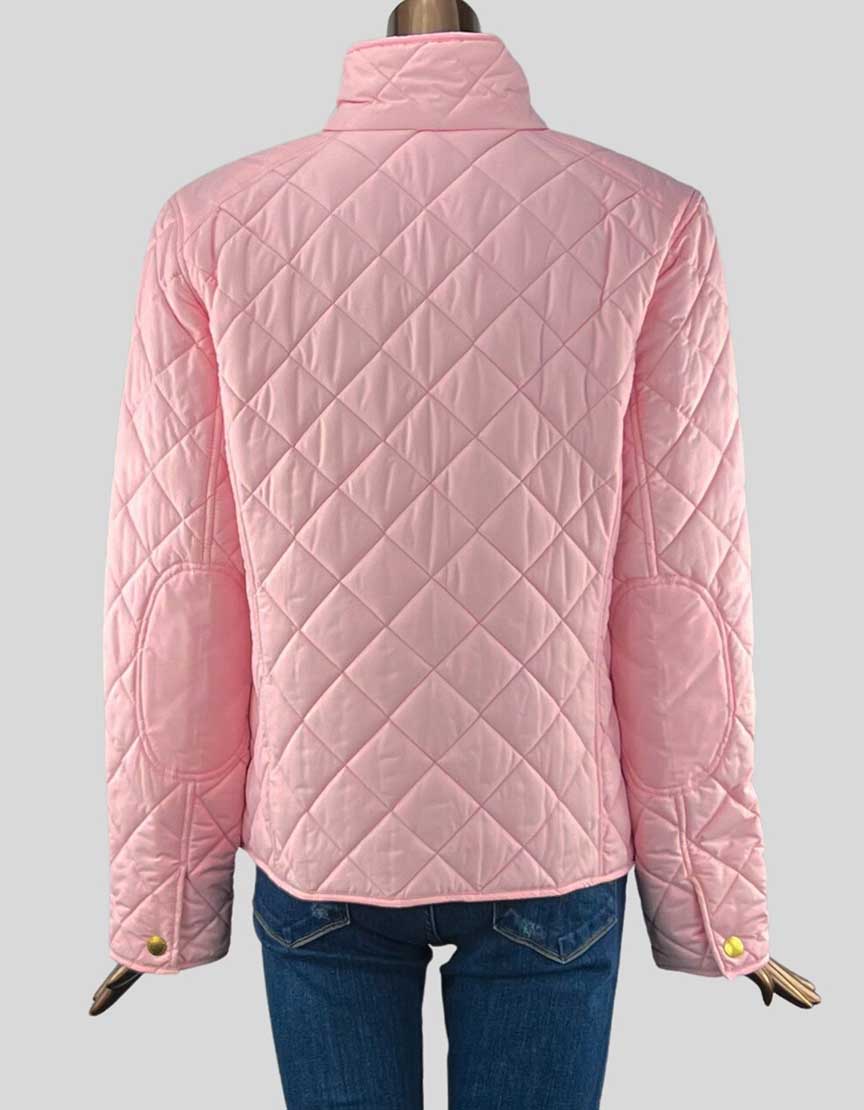 Lauren Ralph Lauren Pink Quilted Barn Jacket - X-Large