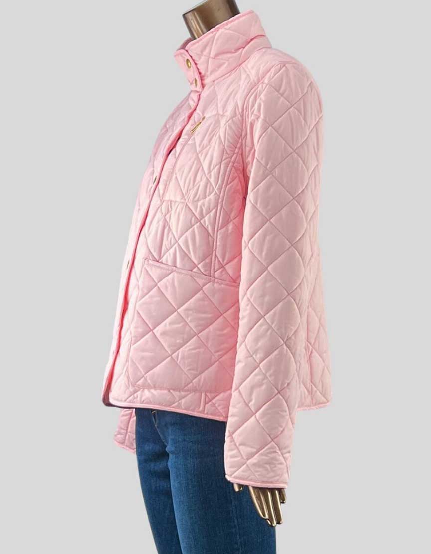 Lauren Ralph Lauren Pink Quilted Barn Jacket - X-Large