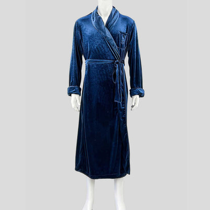 Lauren Ralph Lauren Embroidered Velvet Robe - Medium