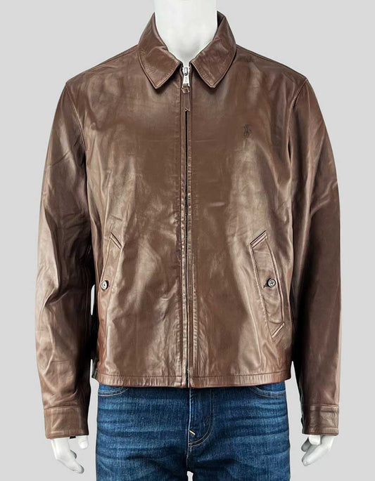 Polo Ralph Lauren Lambskin Leather Jacket - Large