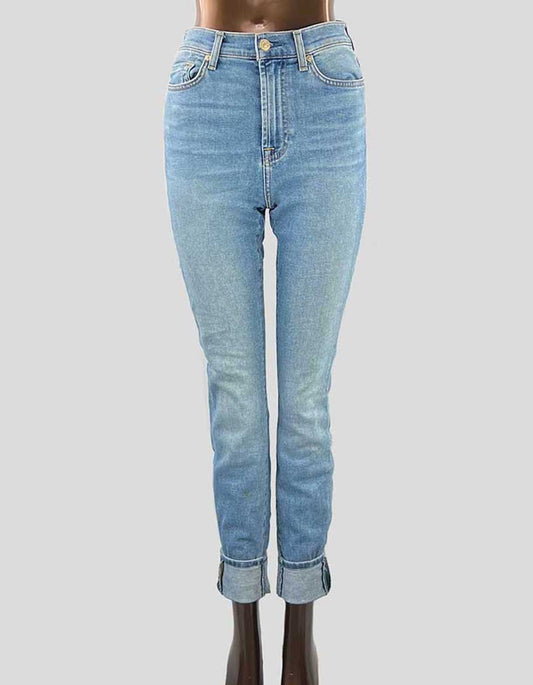 7 For All Mankind Gwenevere High-Waist Skinny Jeans - 26 US