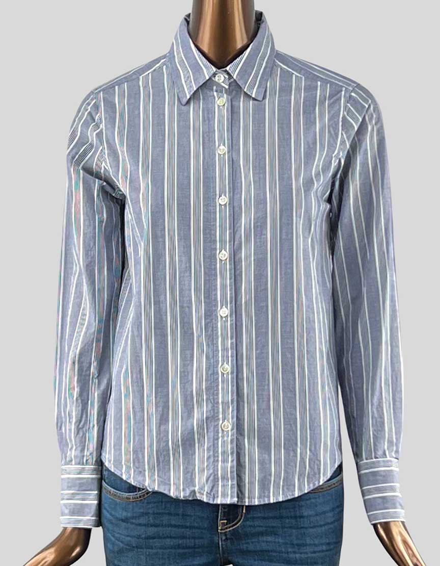 Banana Republic Chambray Button-Front Shirt - X-Small LuxAnthropy Banana Republic Chambray Button-Front Shirt - X-Small LuxAnthropy