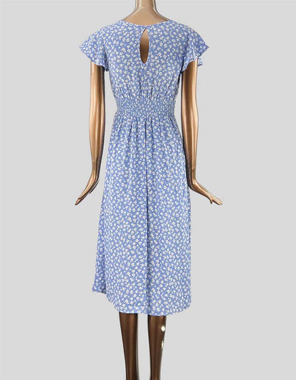Sienna Sky light blue Midi Dress - X-Small LuxAnthropy Sienna Sky light blue Midi Dress - X-Small LuxAnthropy