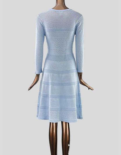 vince camuto embroidered mesh fit & flare dress Vince Camuto Women's Long Sleeve Floral Print Mesh Fit and Flare Dress, 2