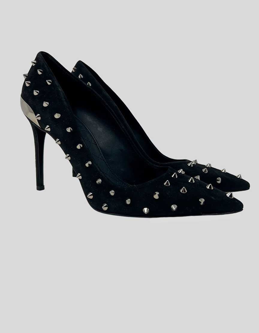 BALMAIN All Over Spiked Heels 9 US 39 IT LuxAnthropy