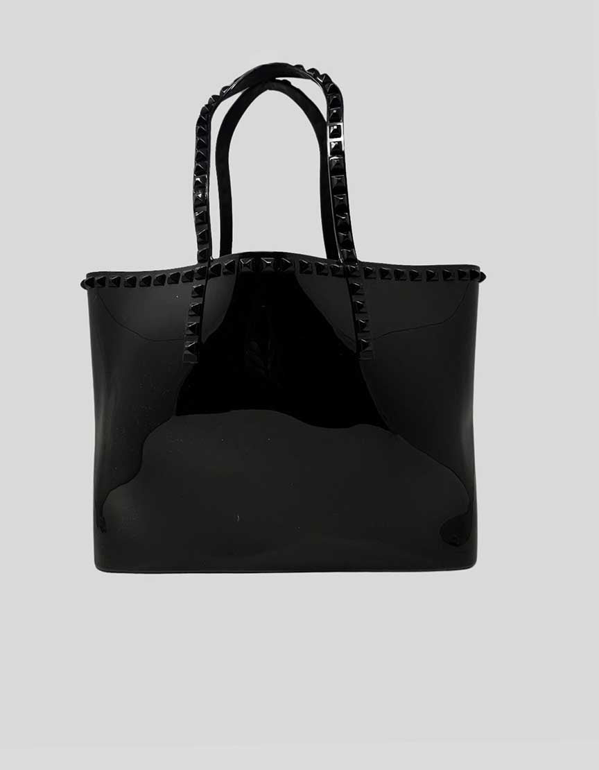 Carmen Sol Stud Embellished Rubber Tote Bag