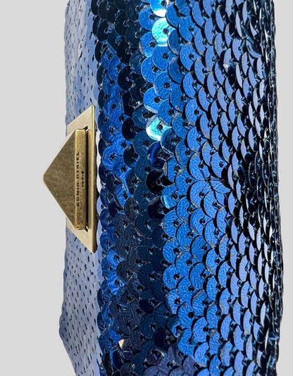 SONIA RYKIEL Blue Sequin Shoulder Bag