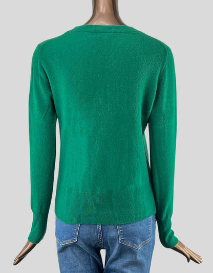 J. Crew 100% Cashmere Crewneck Sweater - Small