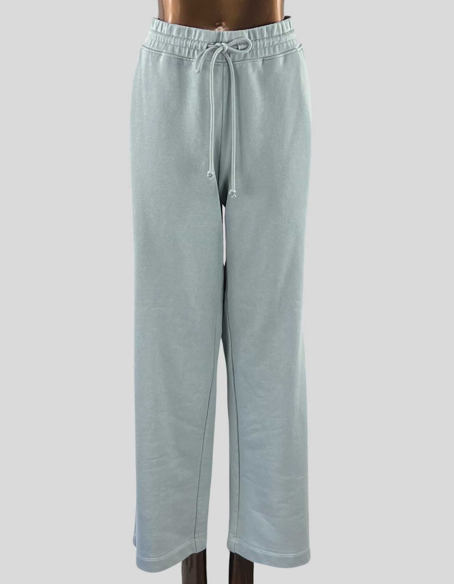 VINCE cropped French cotton-terry track pants - Medium