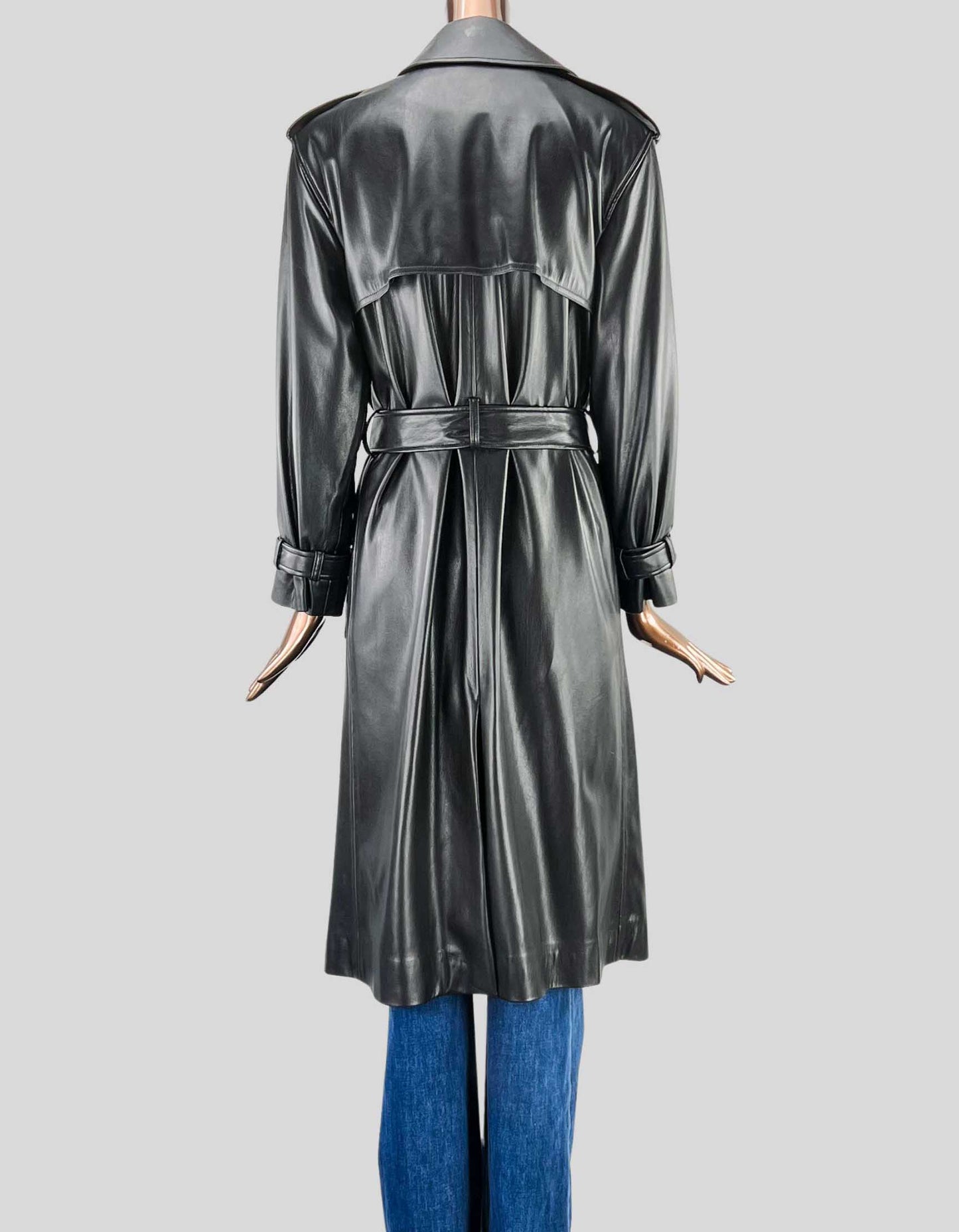 Alice + Olivia Nevada Coat in vegan leather - Medium