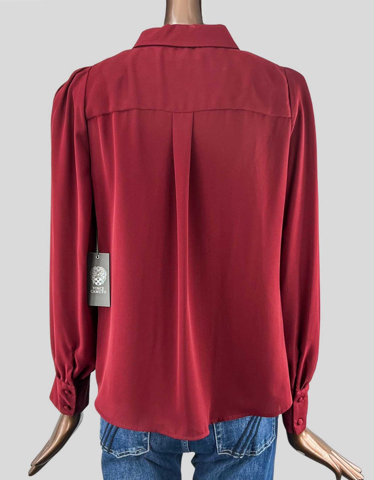 VINCE CAMUTO button front blouse with collar - Small