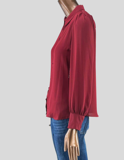 VINCE CAMUTO button front blouse with collar - Small