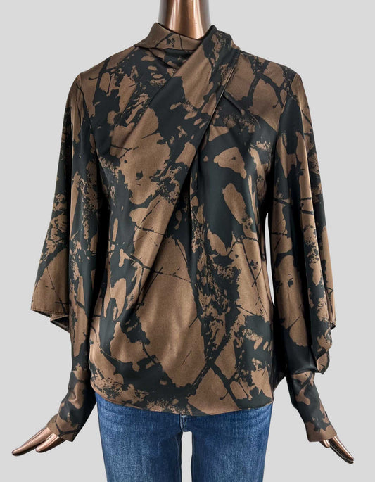 ZARA Blouse with Tie - Small