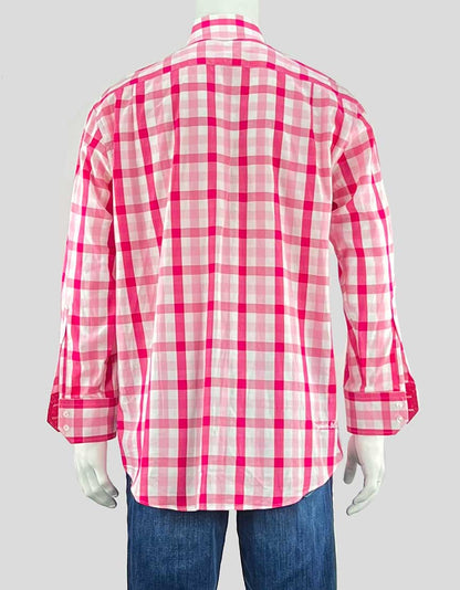 English Laundry pink plaid button down shirt - 16 1/2  32/33