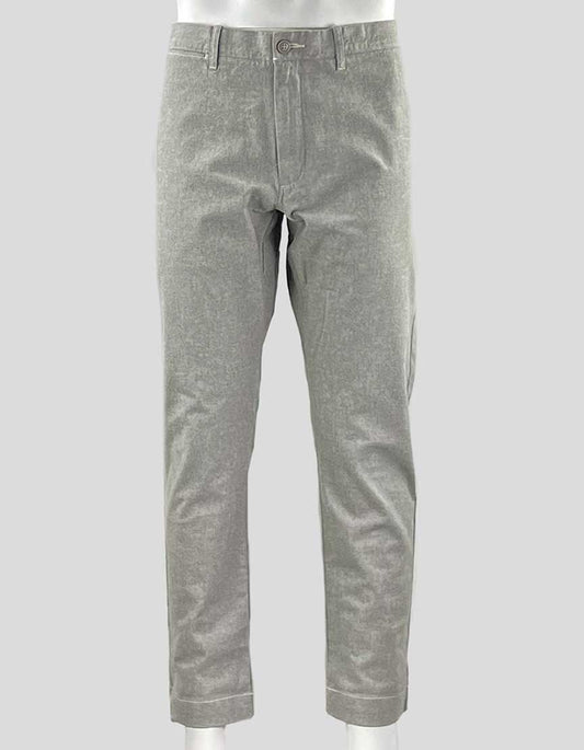J.CREW Stretch grey flat front straight leg pants - 35 W x 32 L