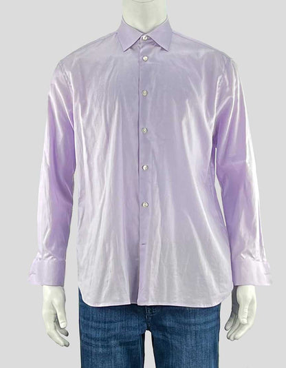 JOHN VARVATOS dress shirt in solid light purple - 16.5  32/33 Slim Fit