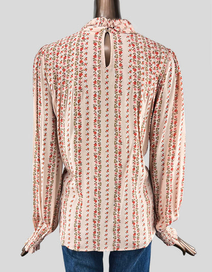 SEE BY CHLOÉ Printed Mock Neck Blouse - L | 8US, 40FR