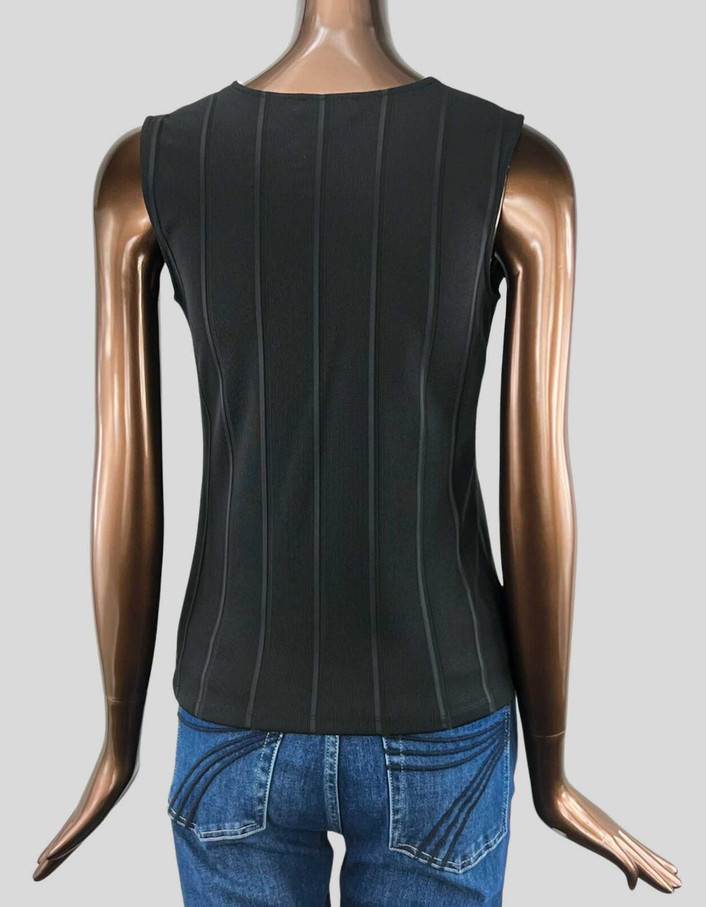 THEORY Squareneck Sleeveless Knit Top - Small