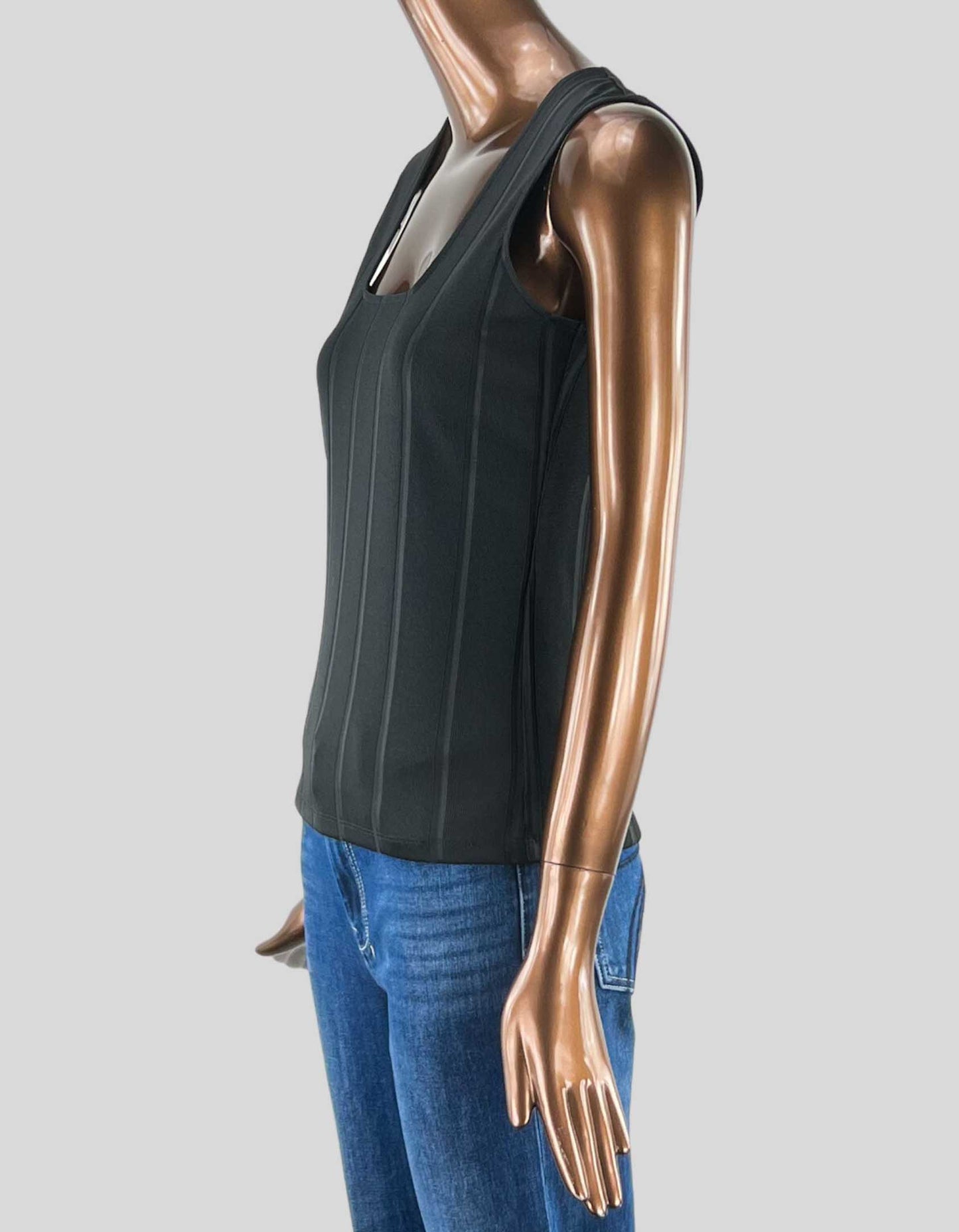 THEORY Squareneck Sleeveless Knit Top - Small