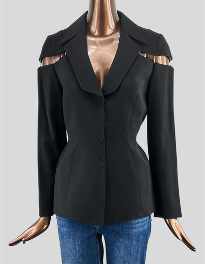 THIERRY MUGLER Vintage Cut-Out Evening Blazer - 38 FR | 6 US