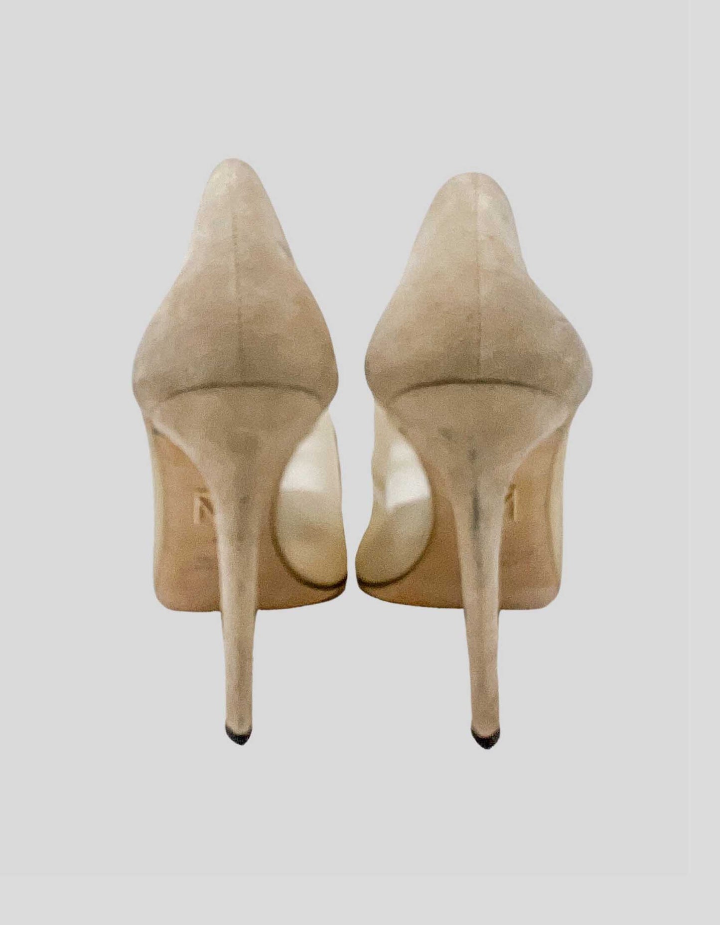 TAMARA MELLON Cream Mesh Cutout Heels - 41 IT | 11 US