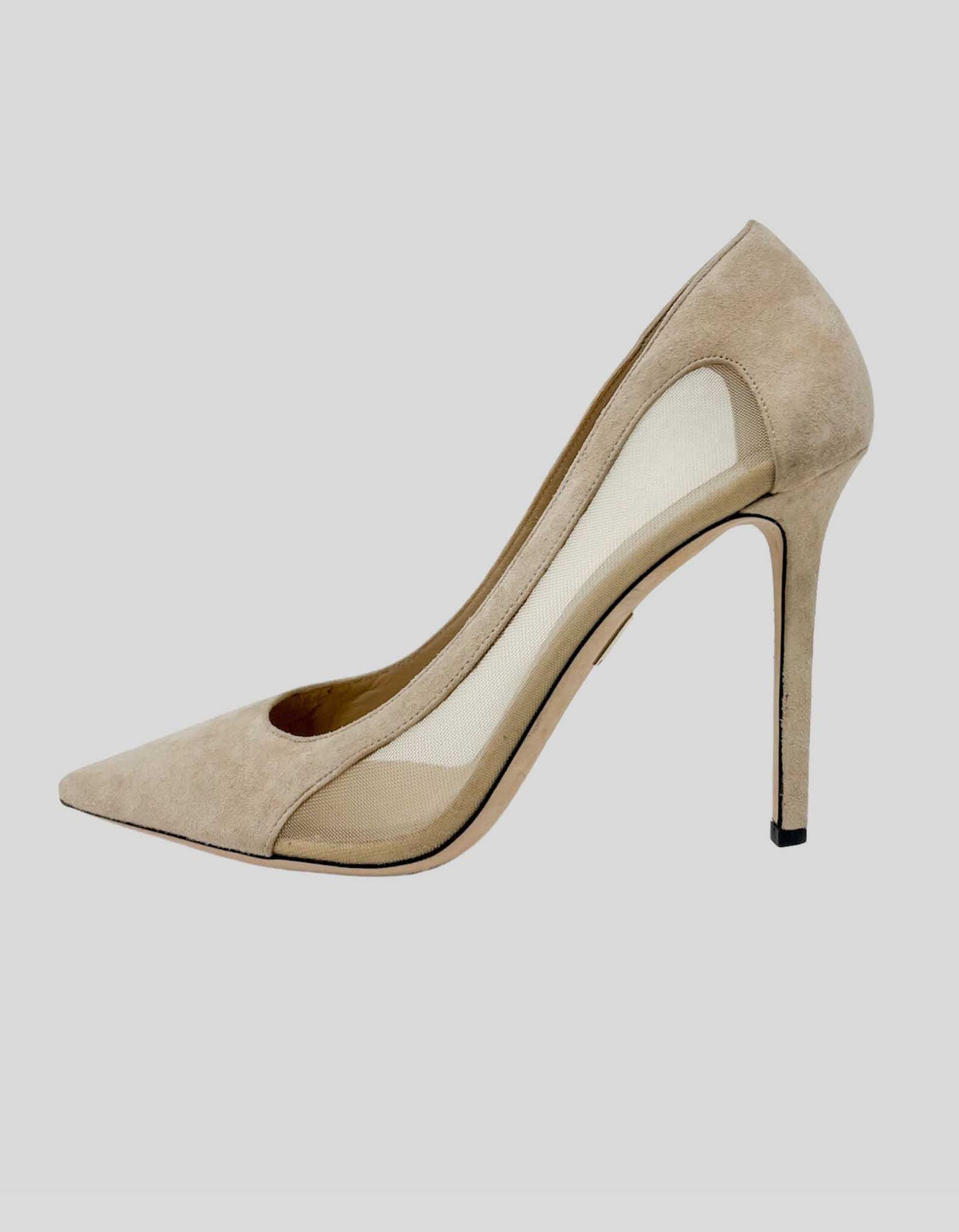 TAMARA MELLON Cream Mesh Cutout Heels - 41 IT | 11 US