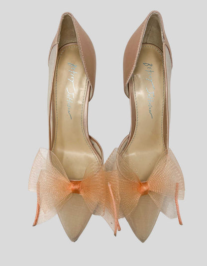 BETSEY JOHNSON Susan Tulle Bow Pump - 7.5 US