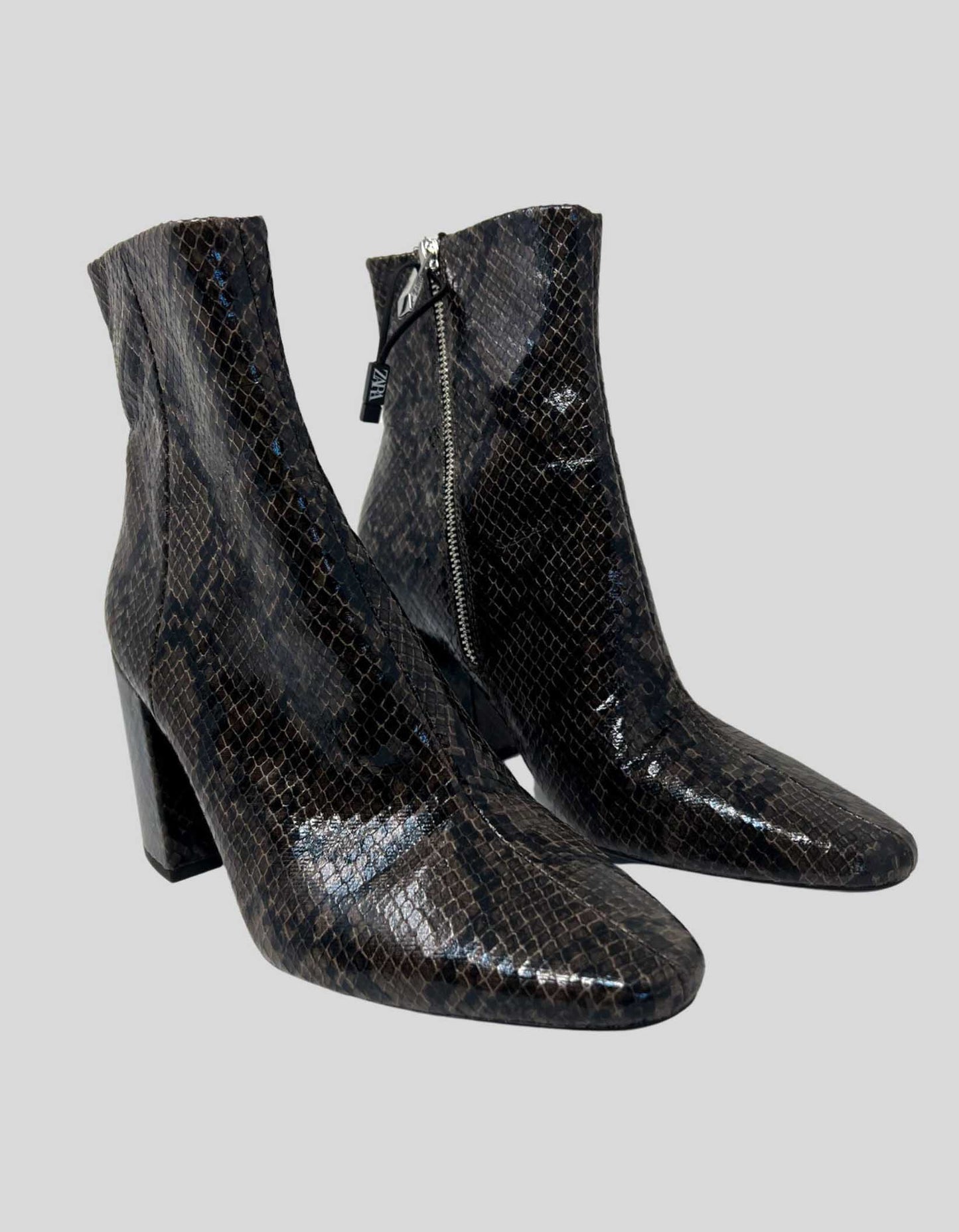 ZARA Python Boots - 40 IT | 10 US