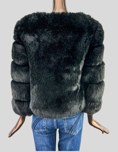 Faux Fur cropped jacket - Medium