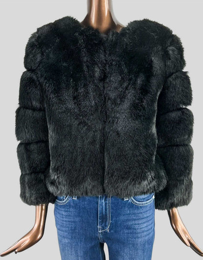 Faux Fur cropped jacket - Medium