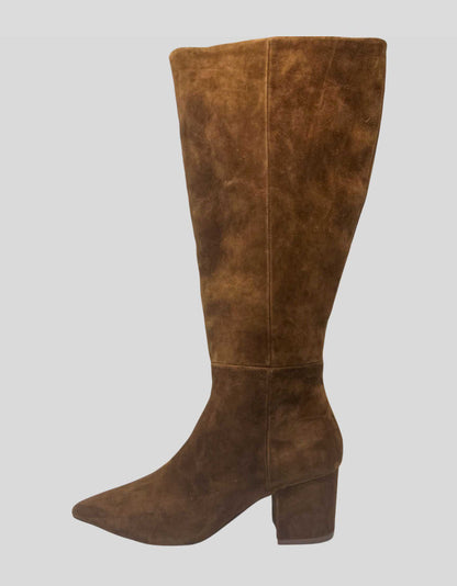 Steve Madden Forrest Suede Pointed Toe Knee-High Boots - 9.5M US