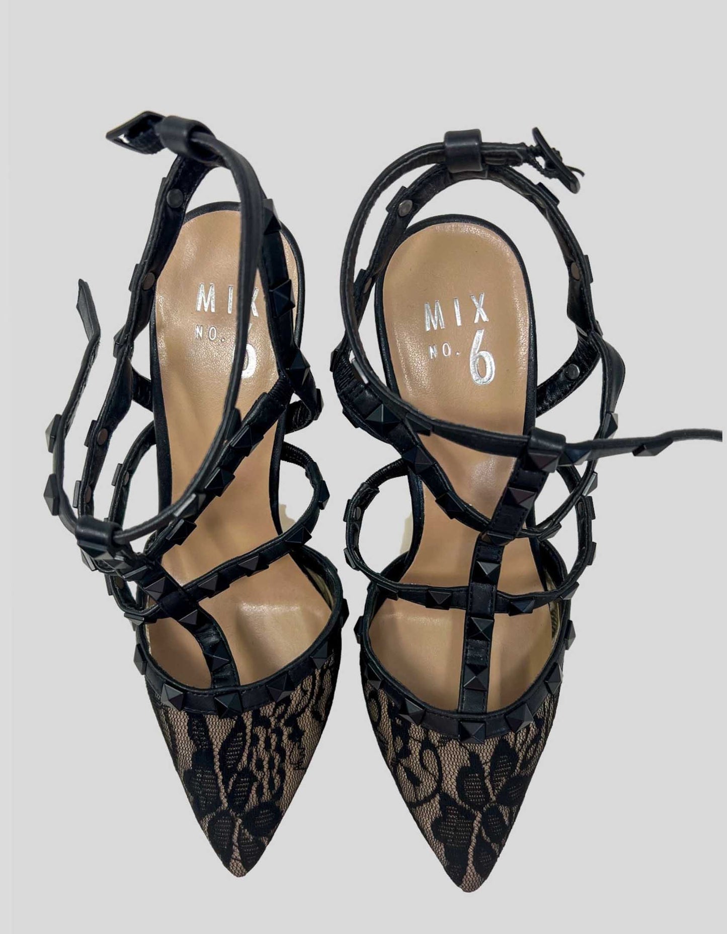 Mix No. 6 Liraven Pump In Black Lace - 7M US