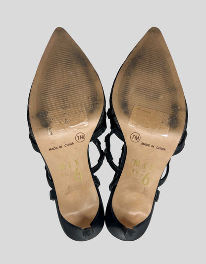 Mix No. 6 Liraven Pump In Black Lace - 7M US