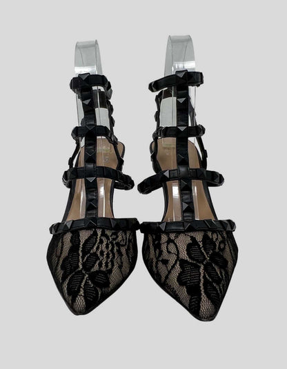 Mix No. 6 Liraven Pump In Black Lace - 7M US