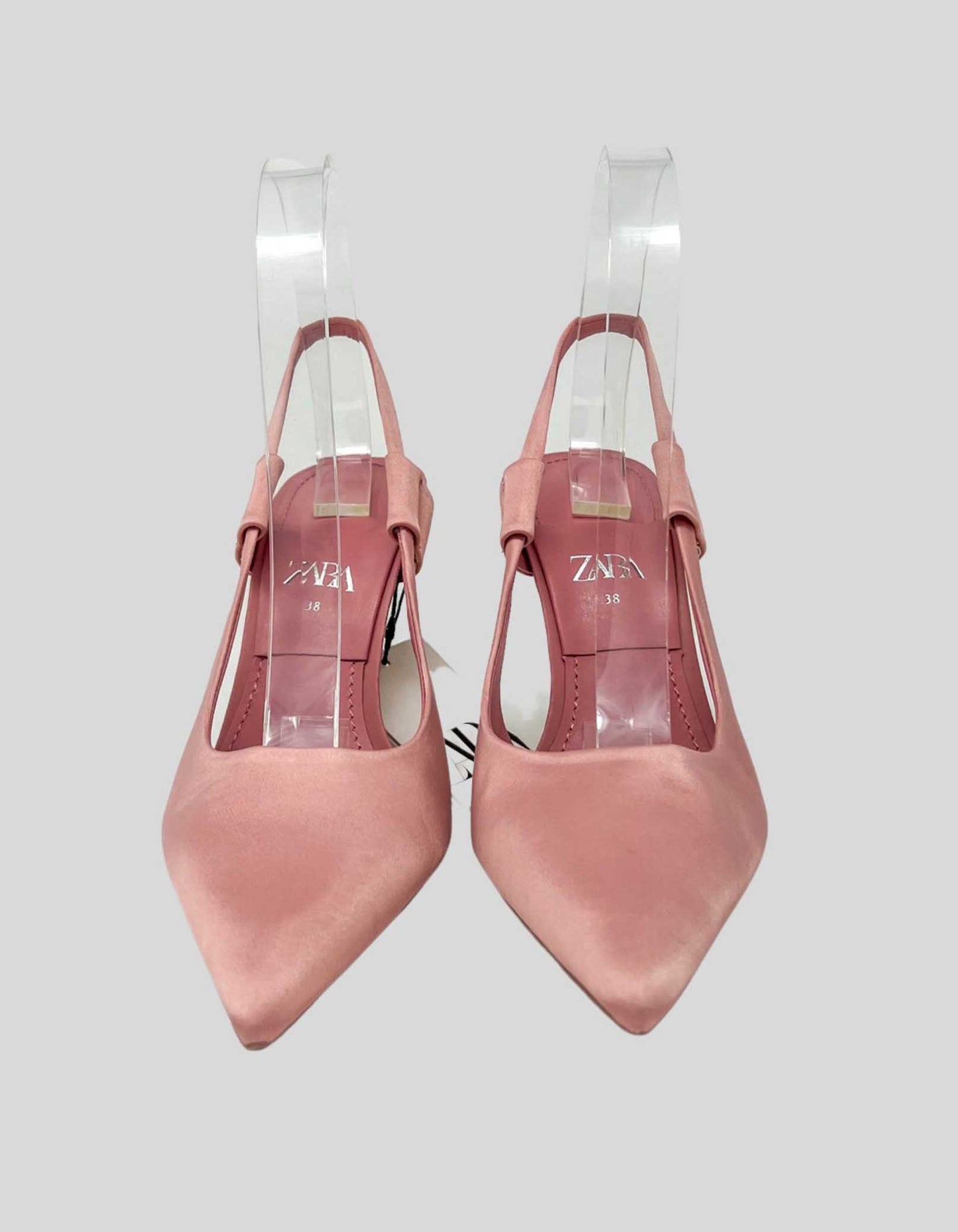 ZARA pink slingback pointed-toe heels - 38 IT | 8 US