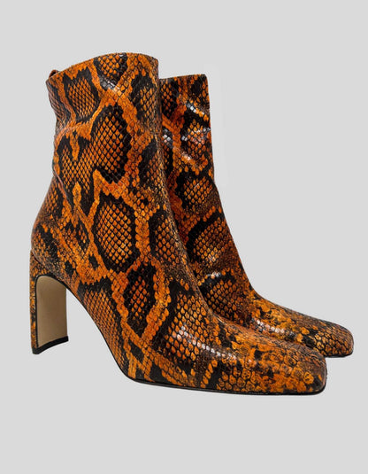 MIISTA Leather Snake-effect Boots - 39 IT | 9 US