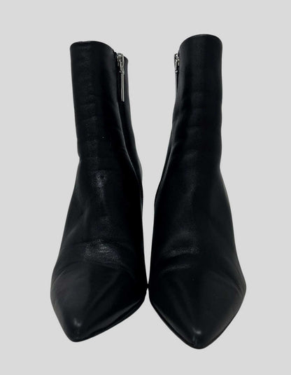 ZARA Leather Wedge Ankle Boots - 37 IT | 7 US