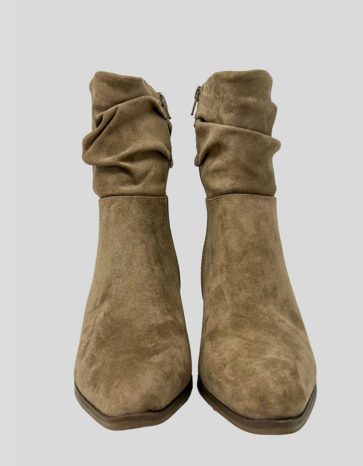 UNIVERSAL THREADS tan suede slouchy mid-calf boots - 9.5 US