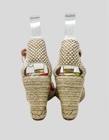 EMILIO PUCCI Wedge Espadrilles - 37 IT | 7 US