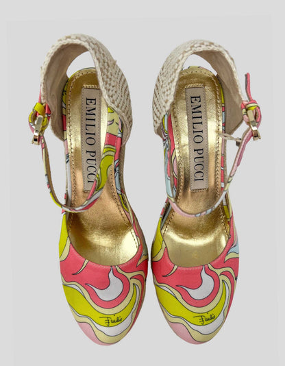 EMILIO PUCCI Wedge Espadrilles - 37 IT | 7 US