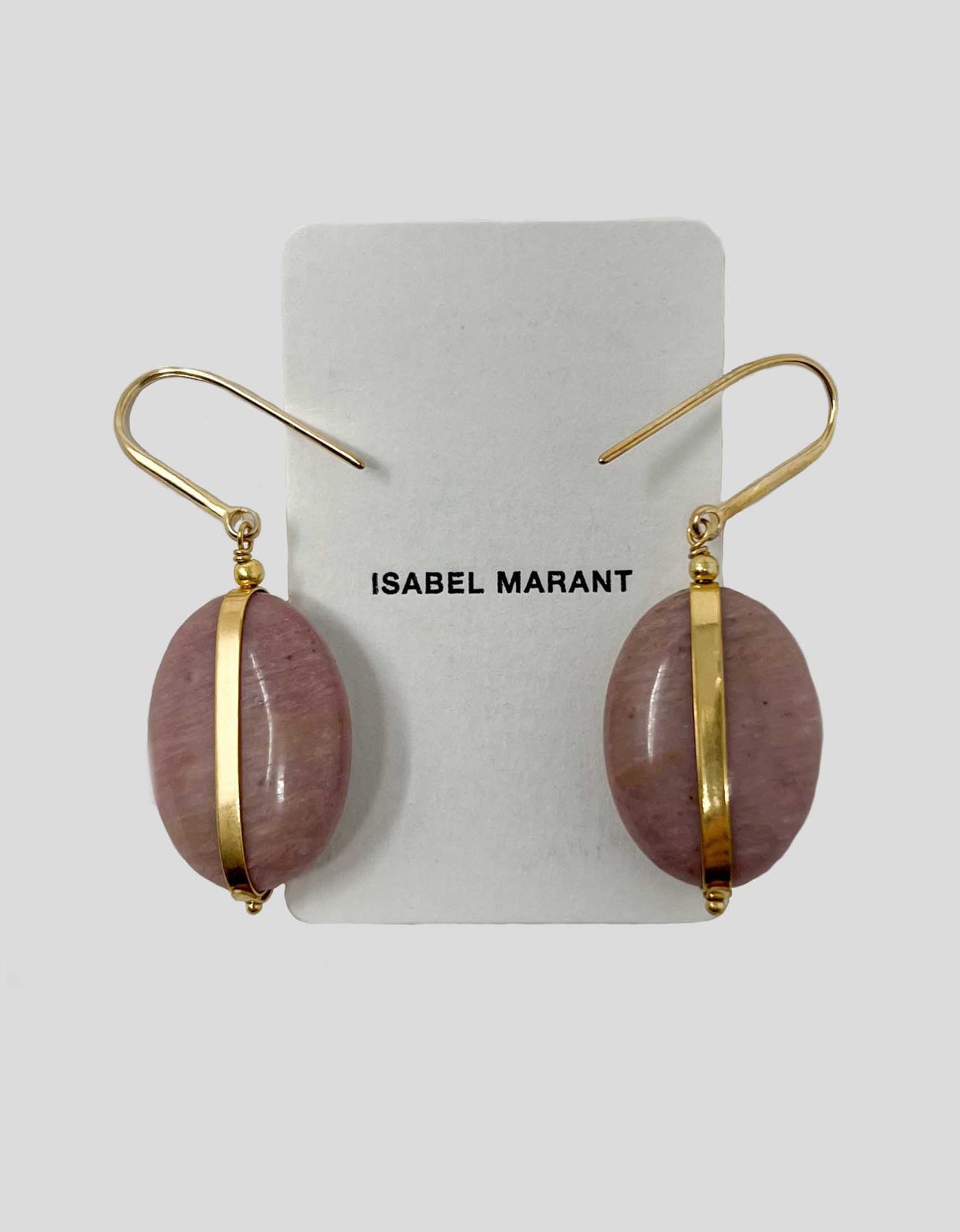 ISABEL MARANT  Boucle Mixed Gemstone Drop Earrings In Rose