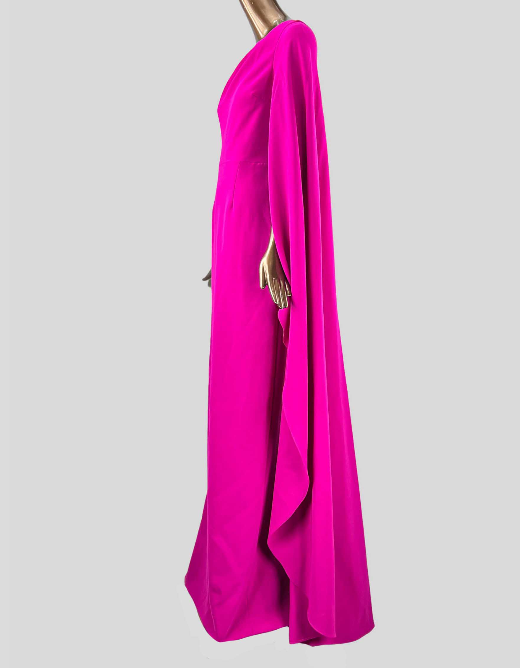 RICKIE FREEMAN FOR TERI JON One Shoulder Sleeve Gown w/ Tags 10