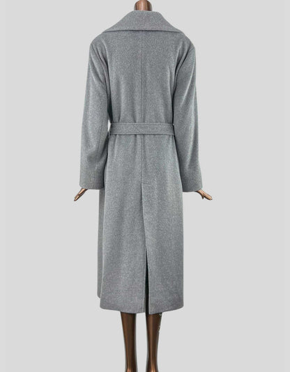 CINZIA ROCCO Long Wool Coat with Belt - 52 IT | 16 US