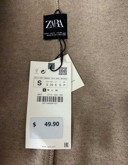 ZARA Felt Texture Coat w/ Tags - Small