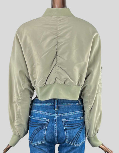 ZARA cropped bomber jacket w/ Tags - Medium